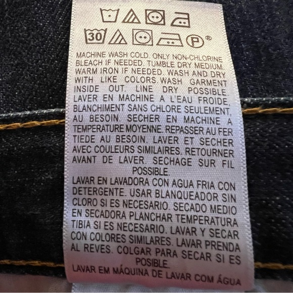 LEVI’S JEANS, Men’s Sz 34 x 30, Blue Dark Wash - 559 Relaxed Straight Fit Jeans. - Picture 13 of 15